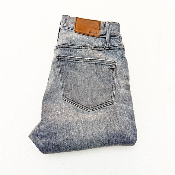 Madewell 9" High Riser Skinny Skinny Gray Charcoal Wash Denim Jeans Size 25 - Picture 1 of 8